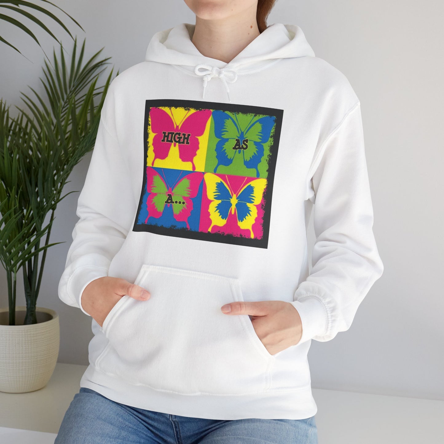 Classic Stoner Girl® High as a Butterfly Hooded Sweatshirt