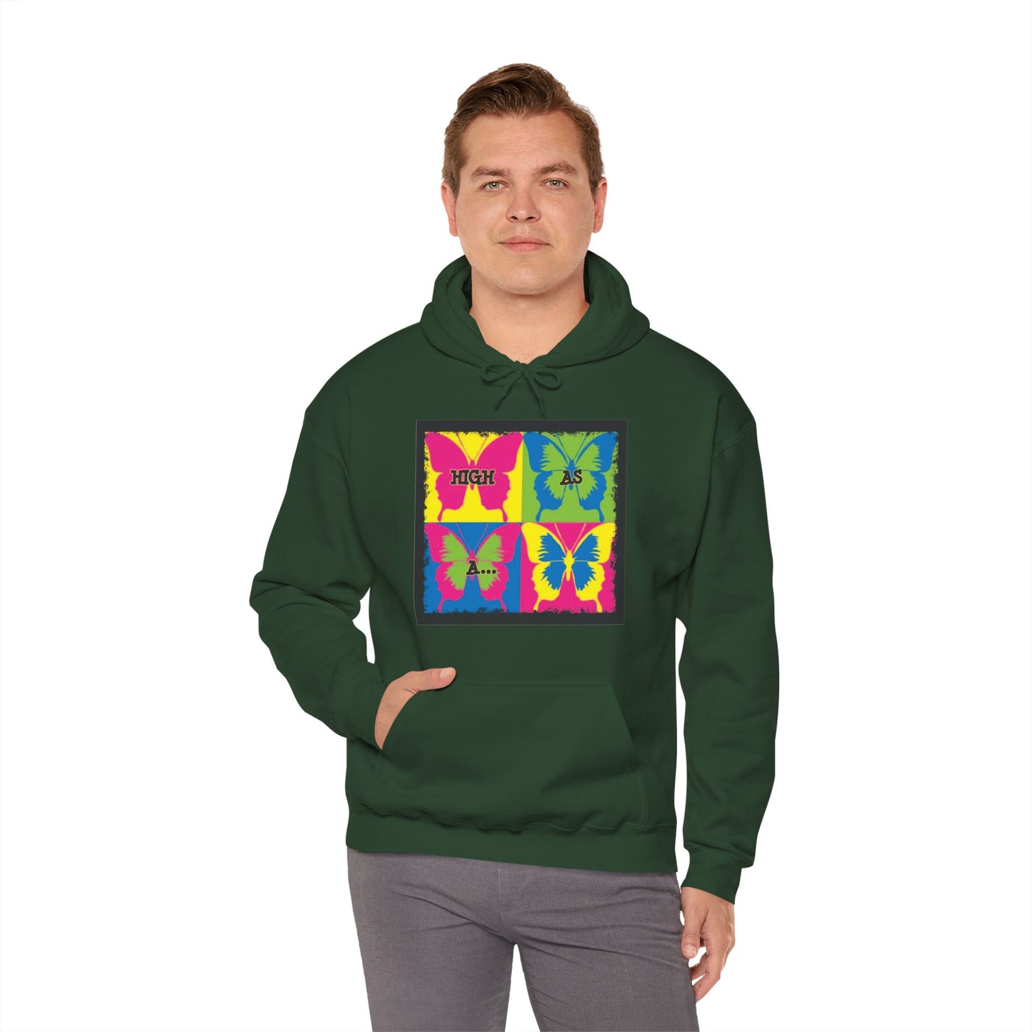Classic Stoner Girl® High as a Butterfly Hooded Sweatshirt