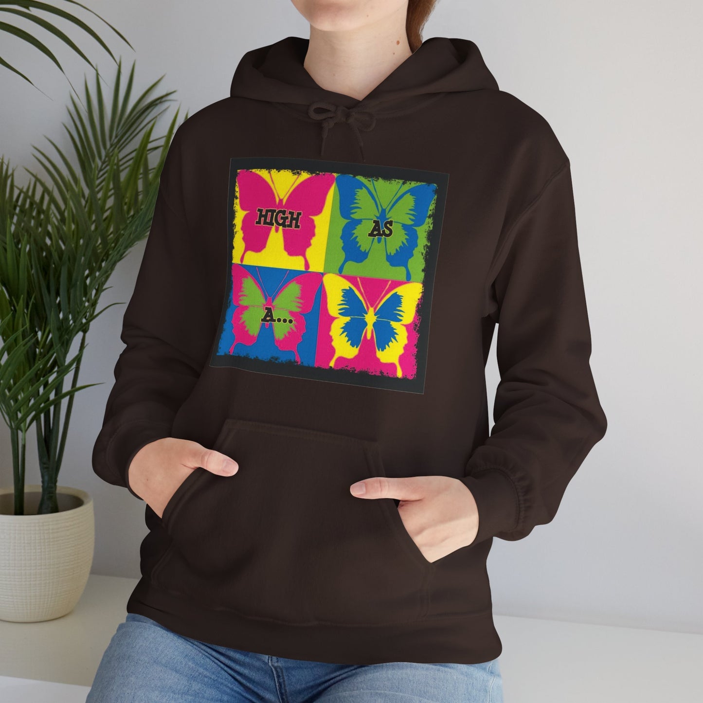 Classic Stoner Girl® High as a Butterfly Hooded Sweatshirt