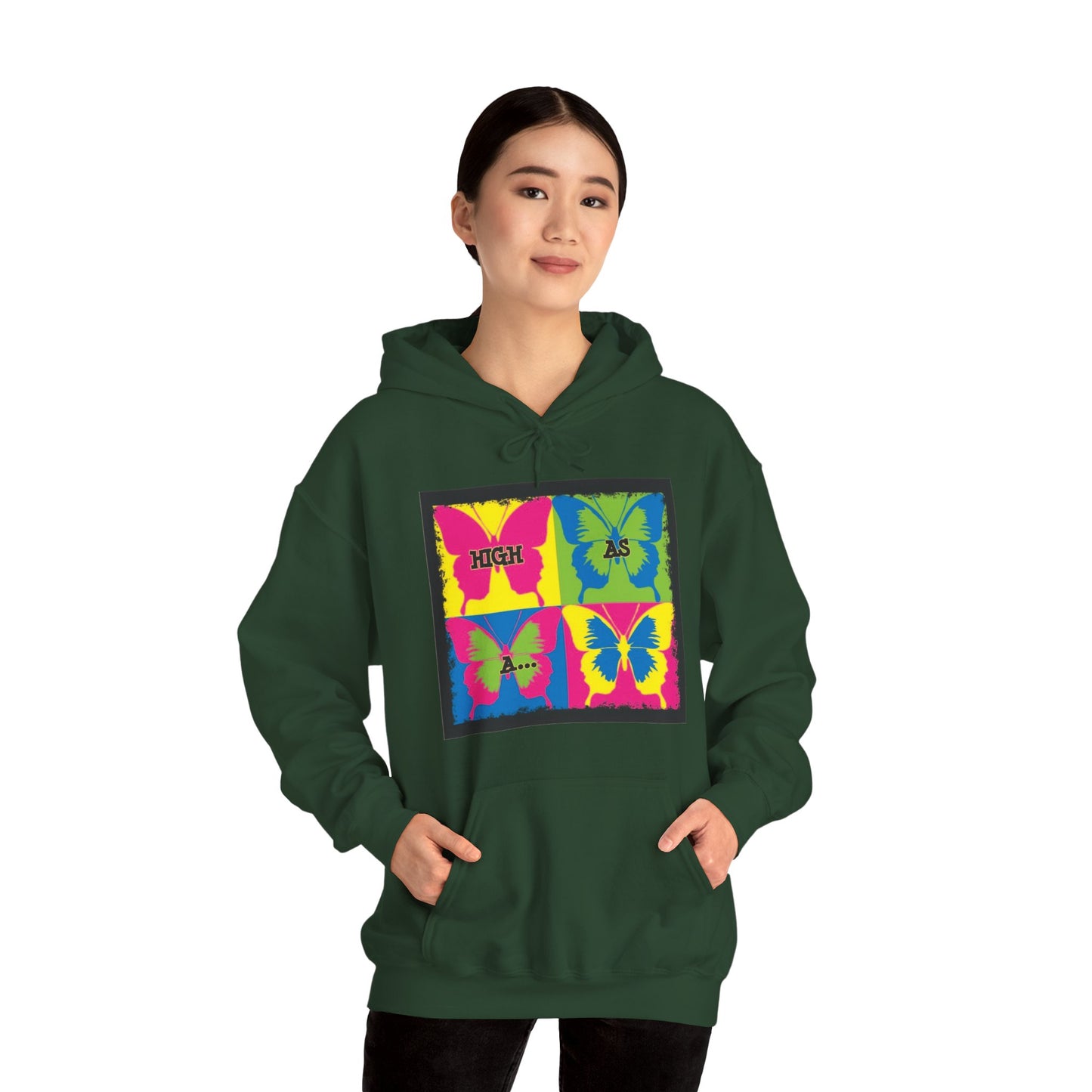 Classic Stoner Girl® High as a Butterfly Hooded Sweatshirt