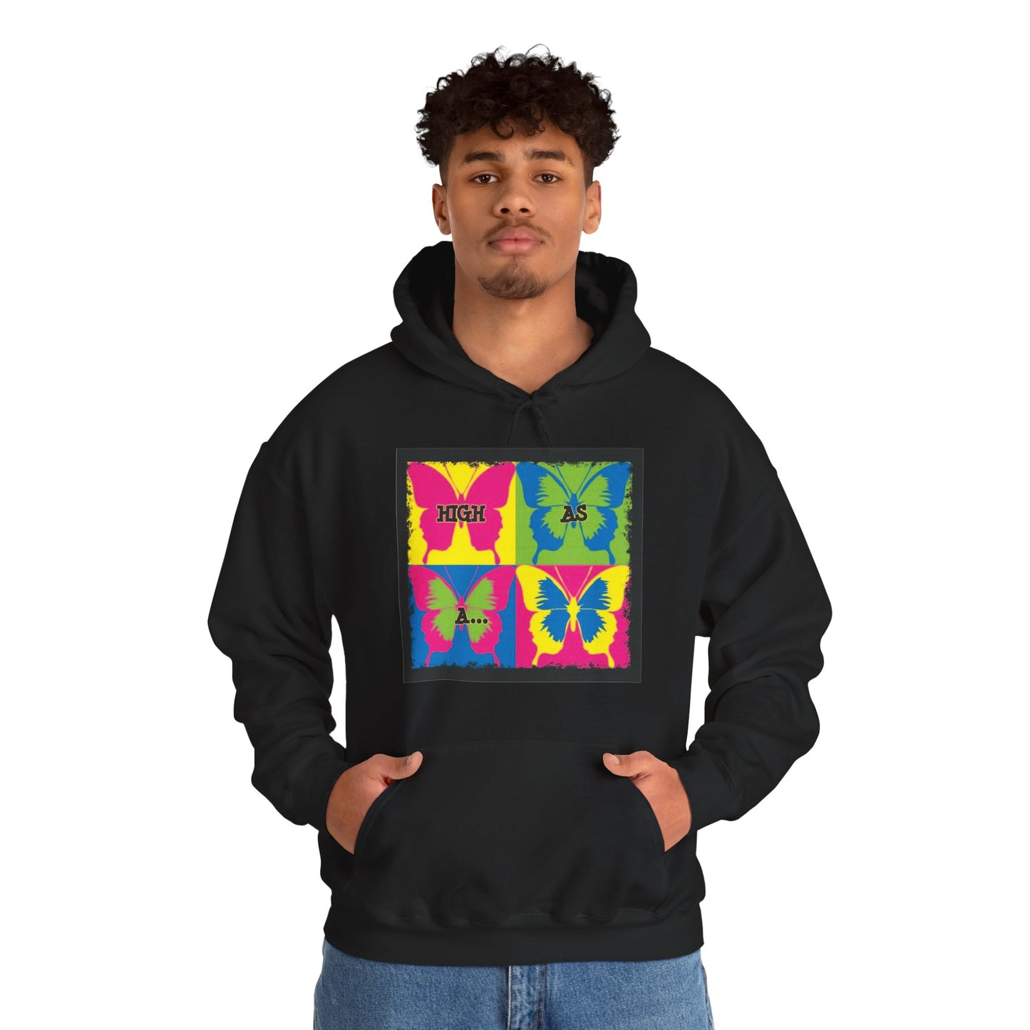 Classic Stoner Girl® High as a Butterfly Hooded Sweatshirt