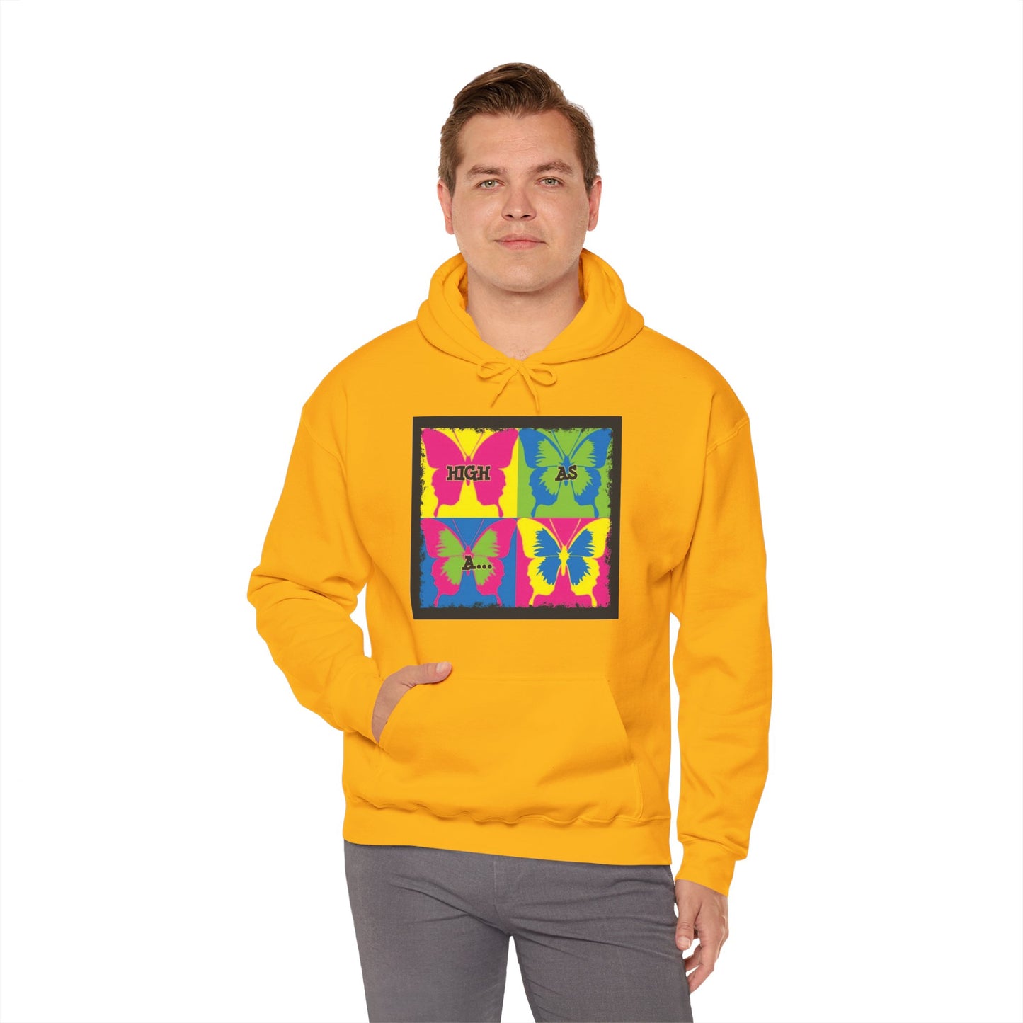 Classic Stoner Girl® High as a Butterfly Hooded Sweatshirt
