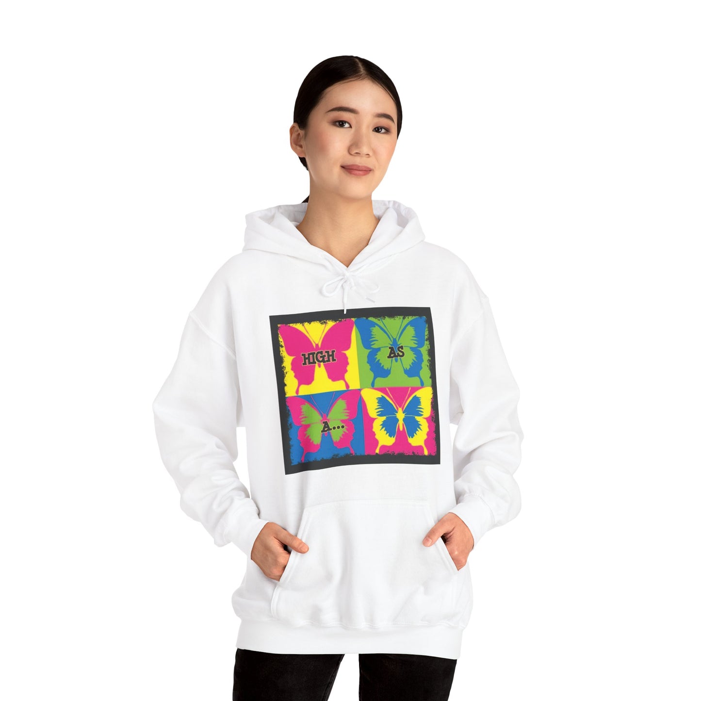 Classic Stoner Girl® High as a Butterfly Hooded Sweatshirt