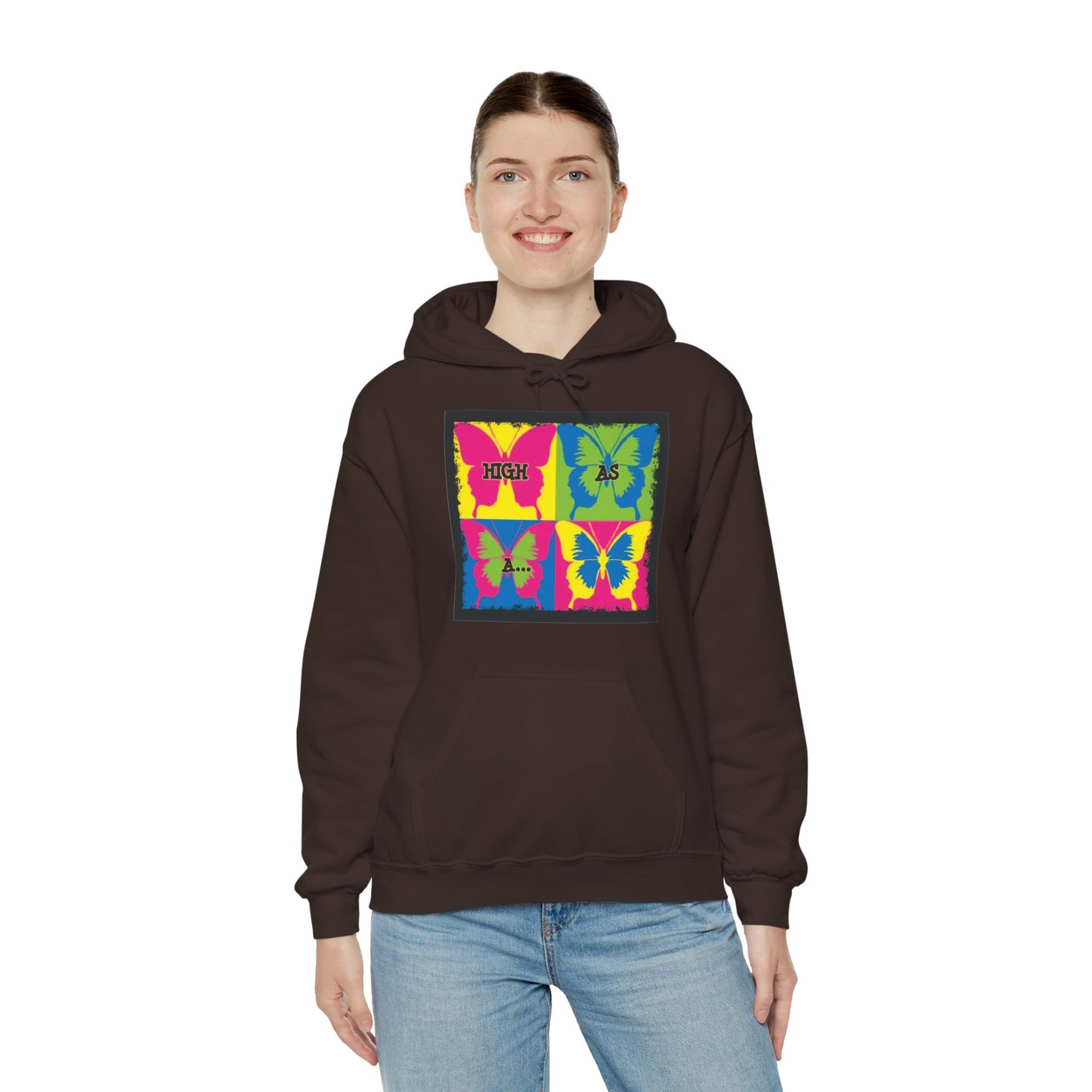 Classic Stoner Girl® High as a Butterfly Hooded Sweatshirt