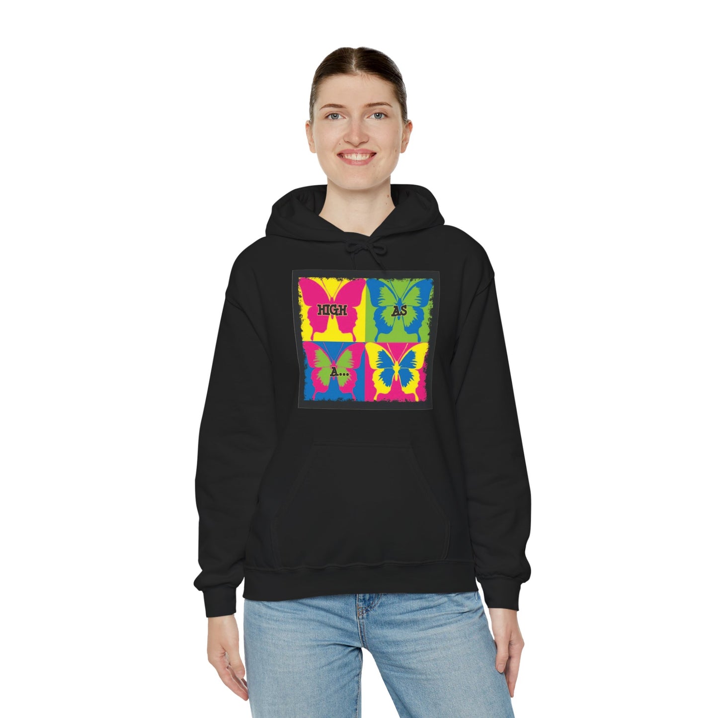 Classic Stoner Girl® High as a Butterfly Hooded Sweatshirt