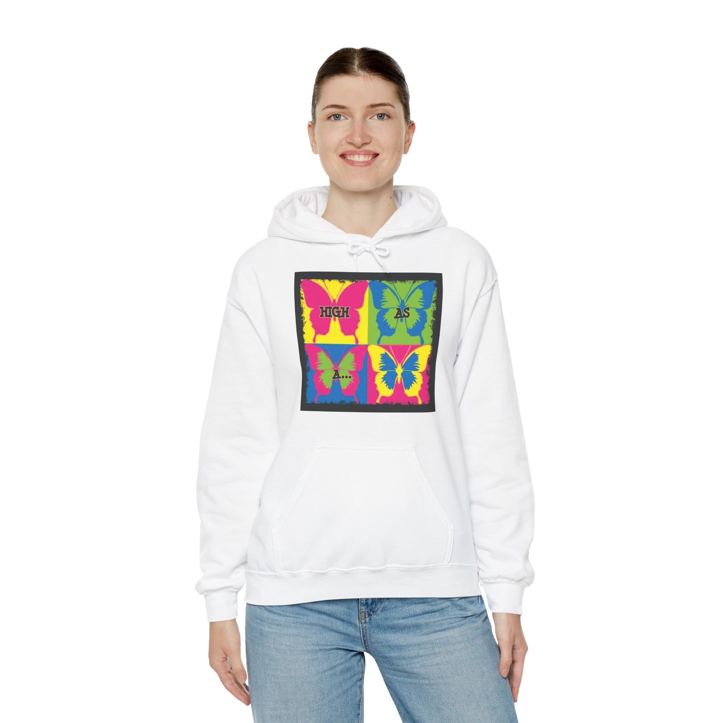 Classic Stoner Girl® High as a Butterfly Hooded Sweatshirt