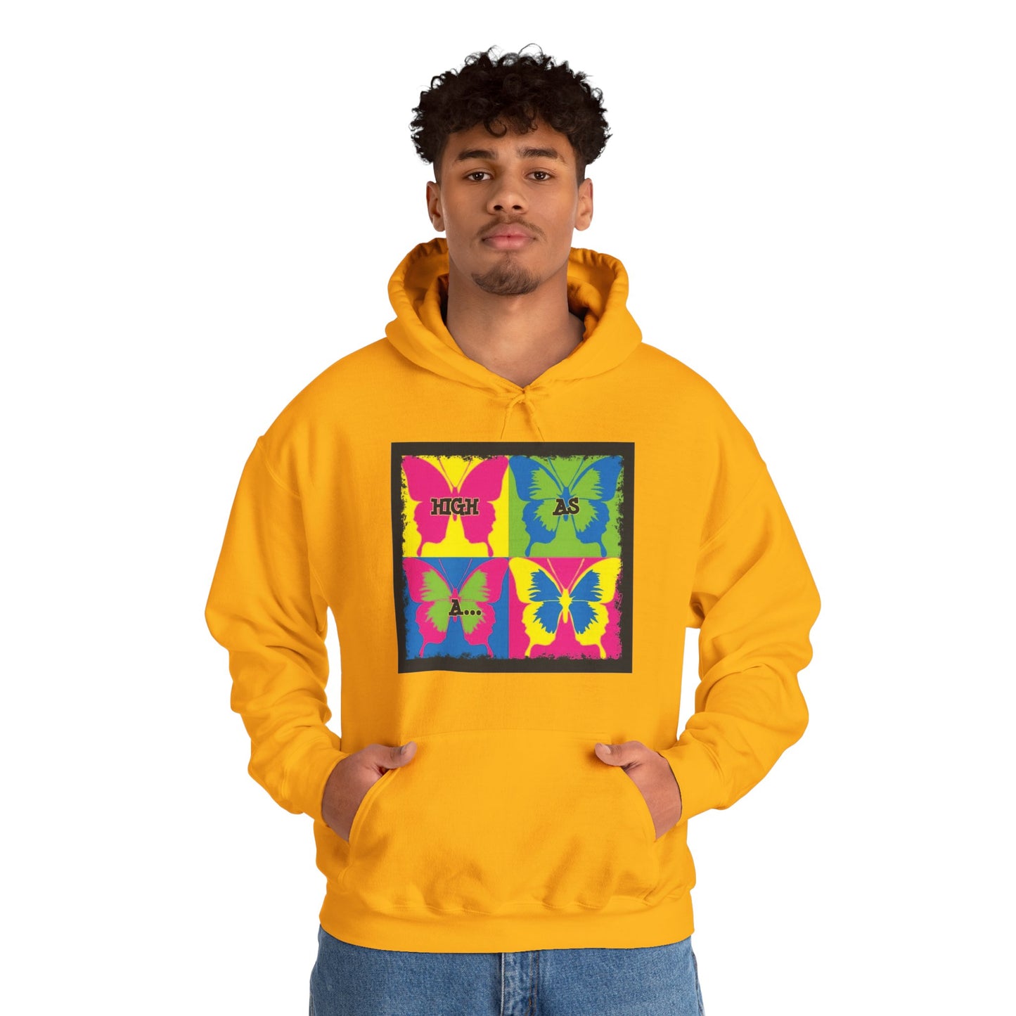 Classic Stoner Girl® High as a Butterfly Hooded Sweatshirt