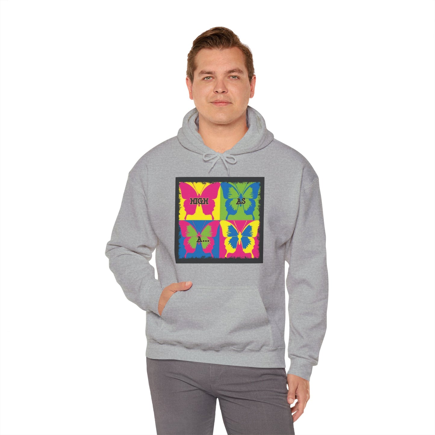 Classic Stoner Girl® High as a Butterfly Hooded Sweatshirt