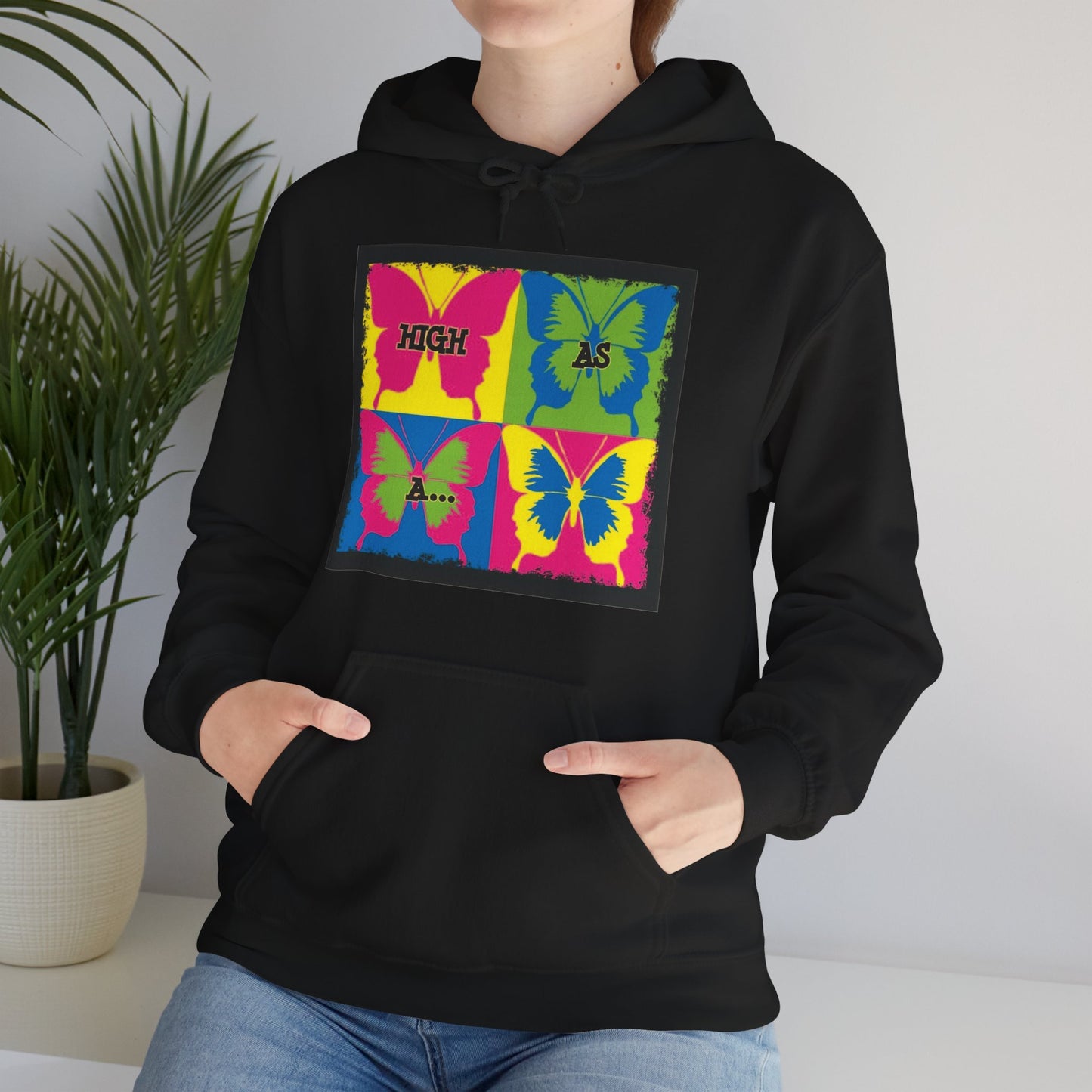 Classic Stoner Girl® High as a Butterfly Hooded Sweatshirt