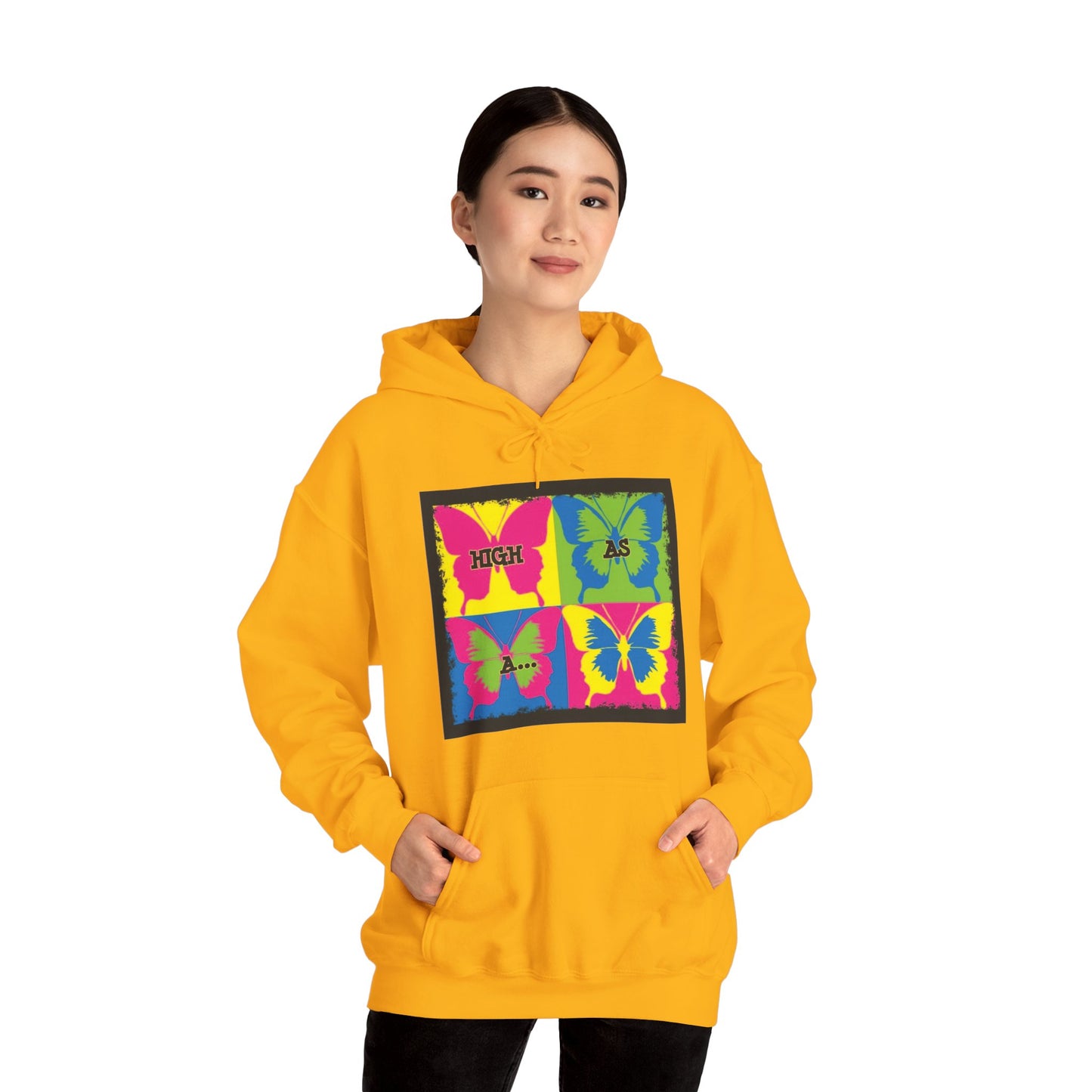 Classic Stoner Girl® High as a Butterfly Hooded Sweatshirt