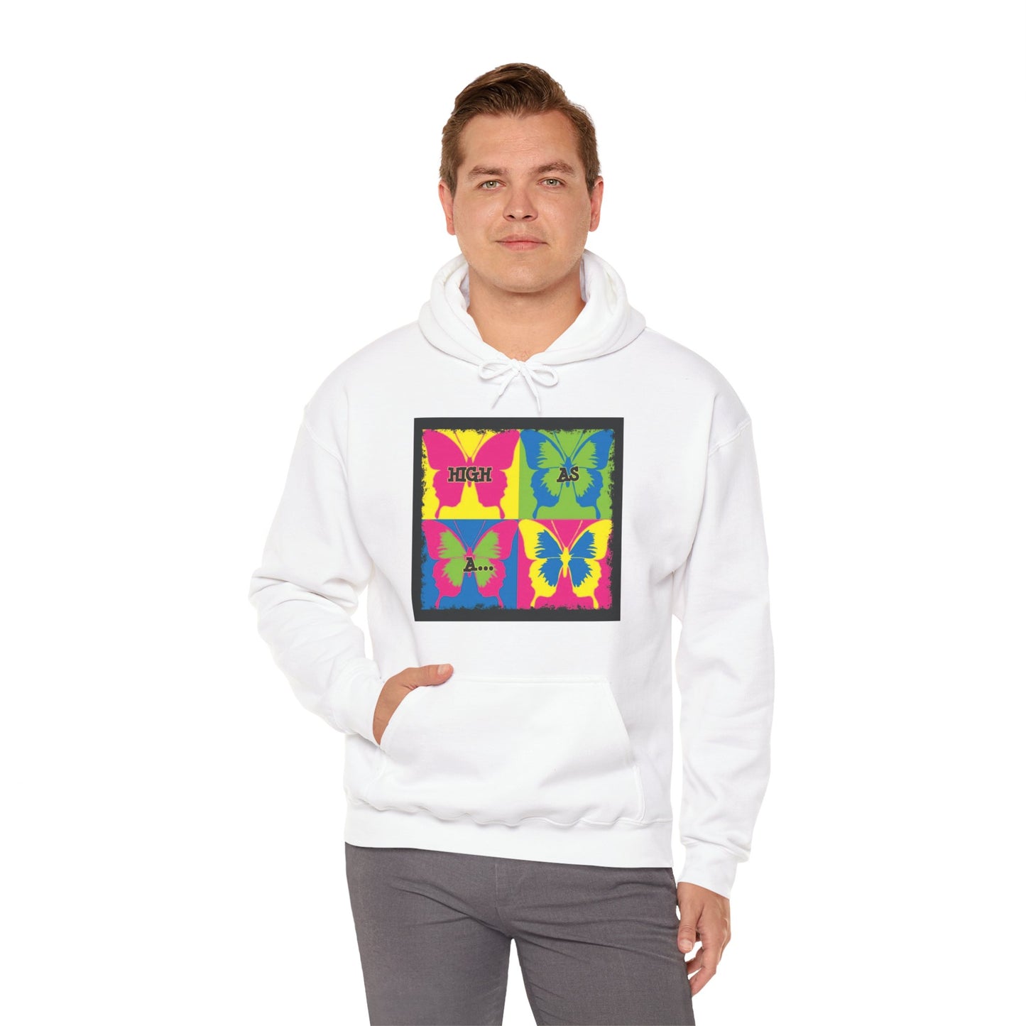 Classic Stoner Girl® High as a Butterfly Hooded Sweatshirt