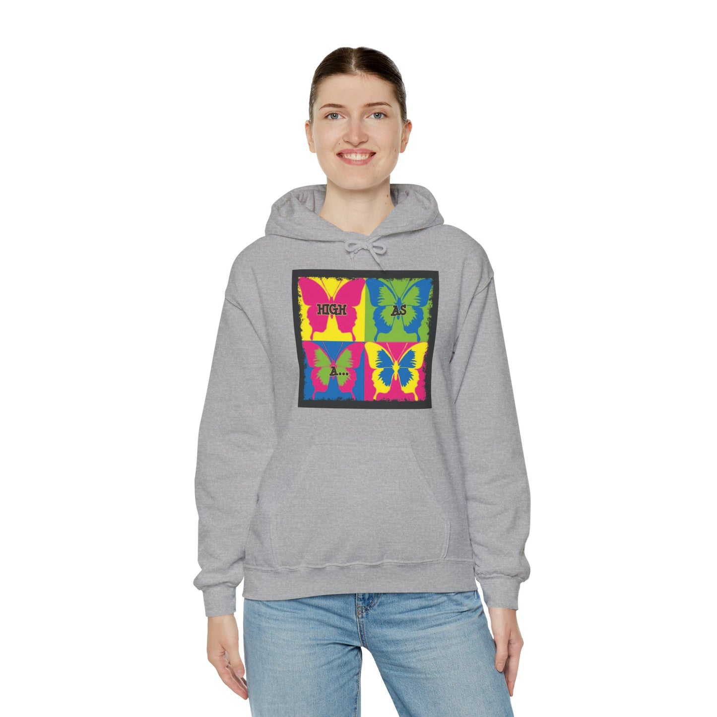 Classic Stoner Girl® High as a Butterfly Hooded Sweatshirt