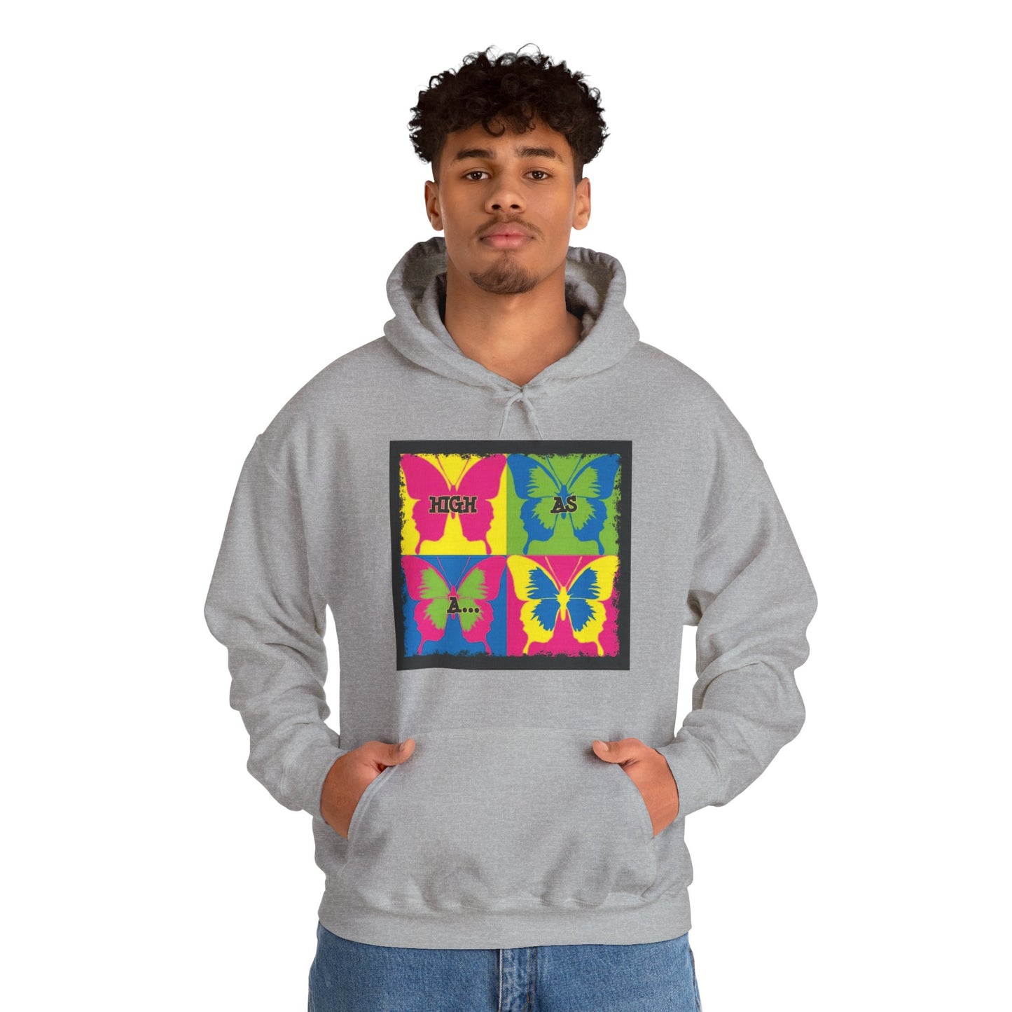 Classic Stoner Girl® High as a Butterfly Hooded Sweatshirt