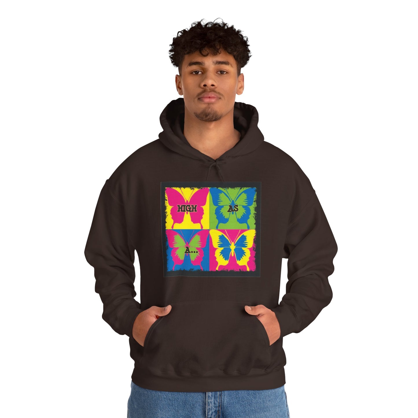 Classic Stoner Girl® High as a Butterfly Hooded Sweatshirt
