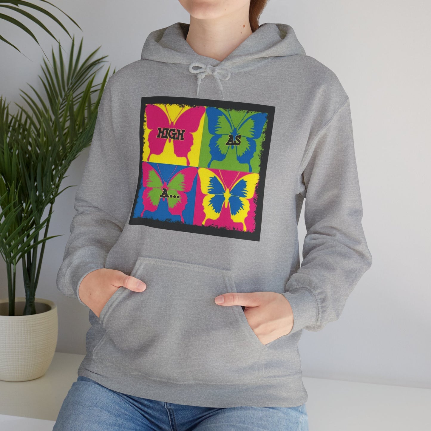 Classic Stoner Girl® High as a Butterfly Hooded Sweatshirt