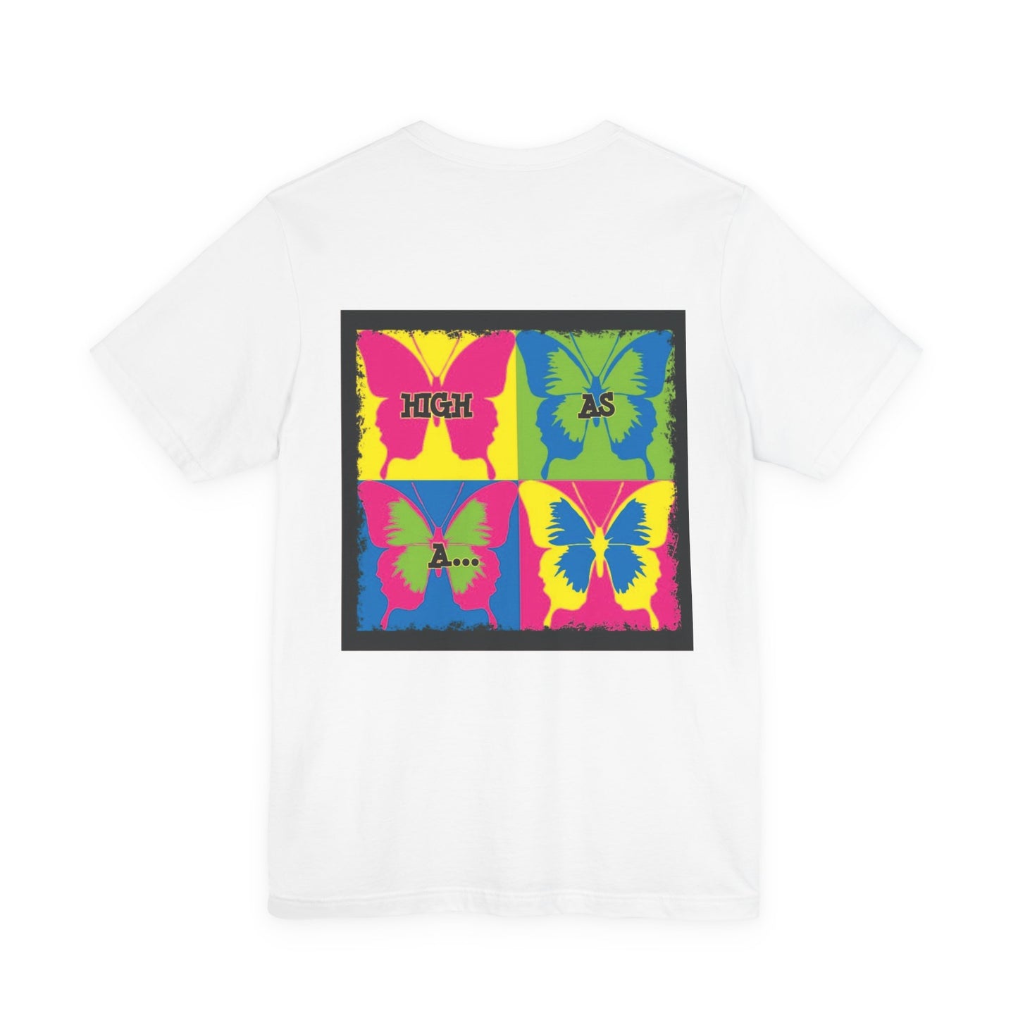 Stoner Girl  Pop Art T-Shirt — "High As Butterflies" Graphic Tee