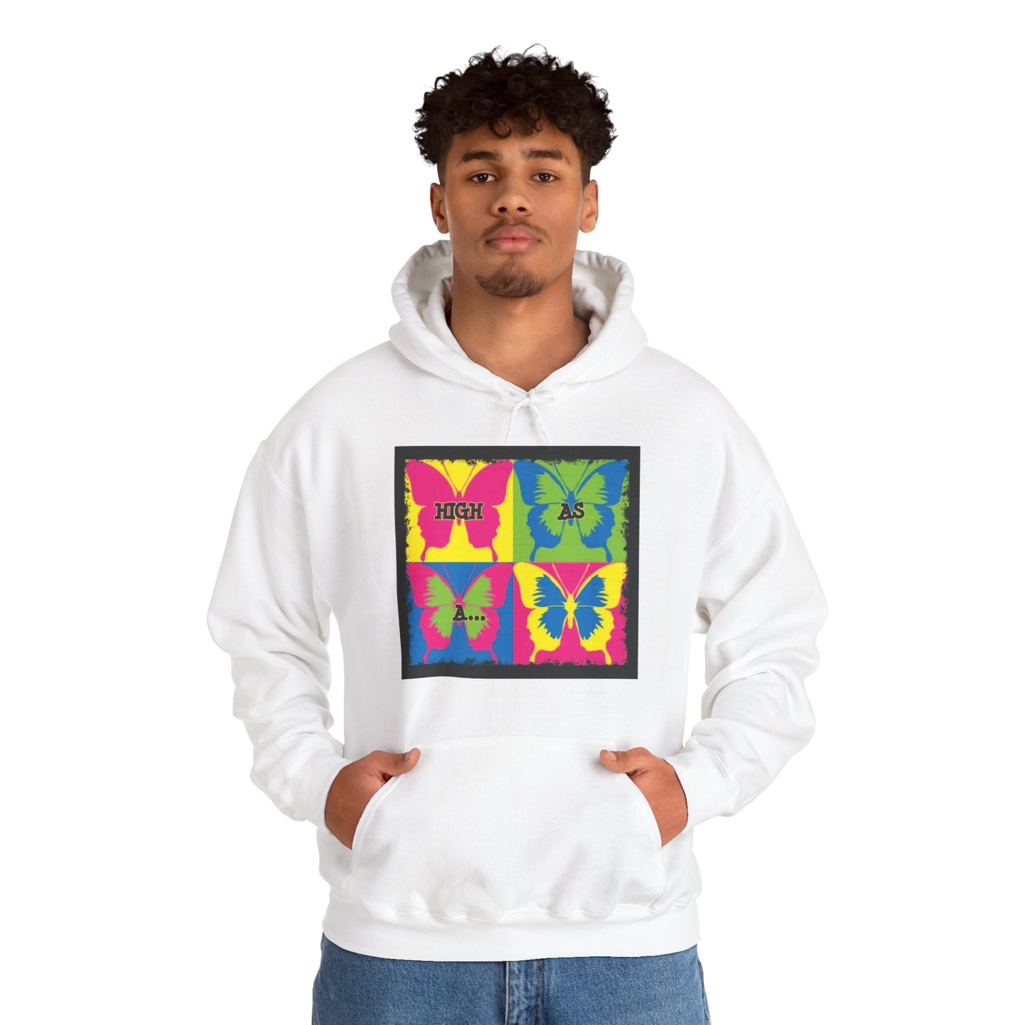 Classic Stoner Girl® High as a Butterfly Hooded Sweatshirt