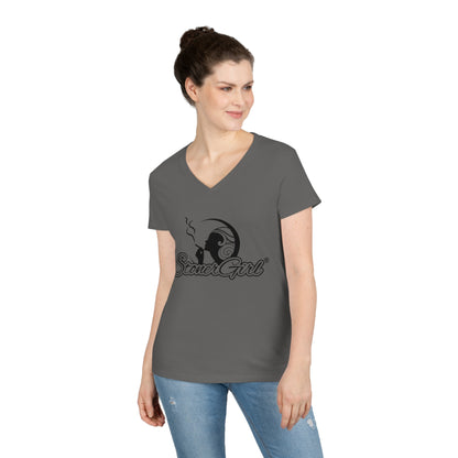 Stoner Girl V-Neck T-Shirt