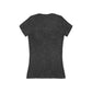 Chic Women's Deep V-Neck Tee, - Stoner Girl® Casual Top, Fashion Shirt, Everyday Wear, Summer Essentials, Gift for Her, Trendy Wardrobe Staple