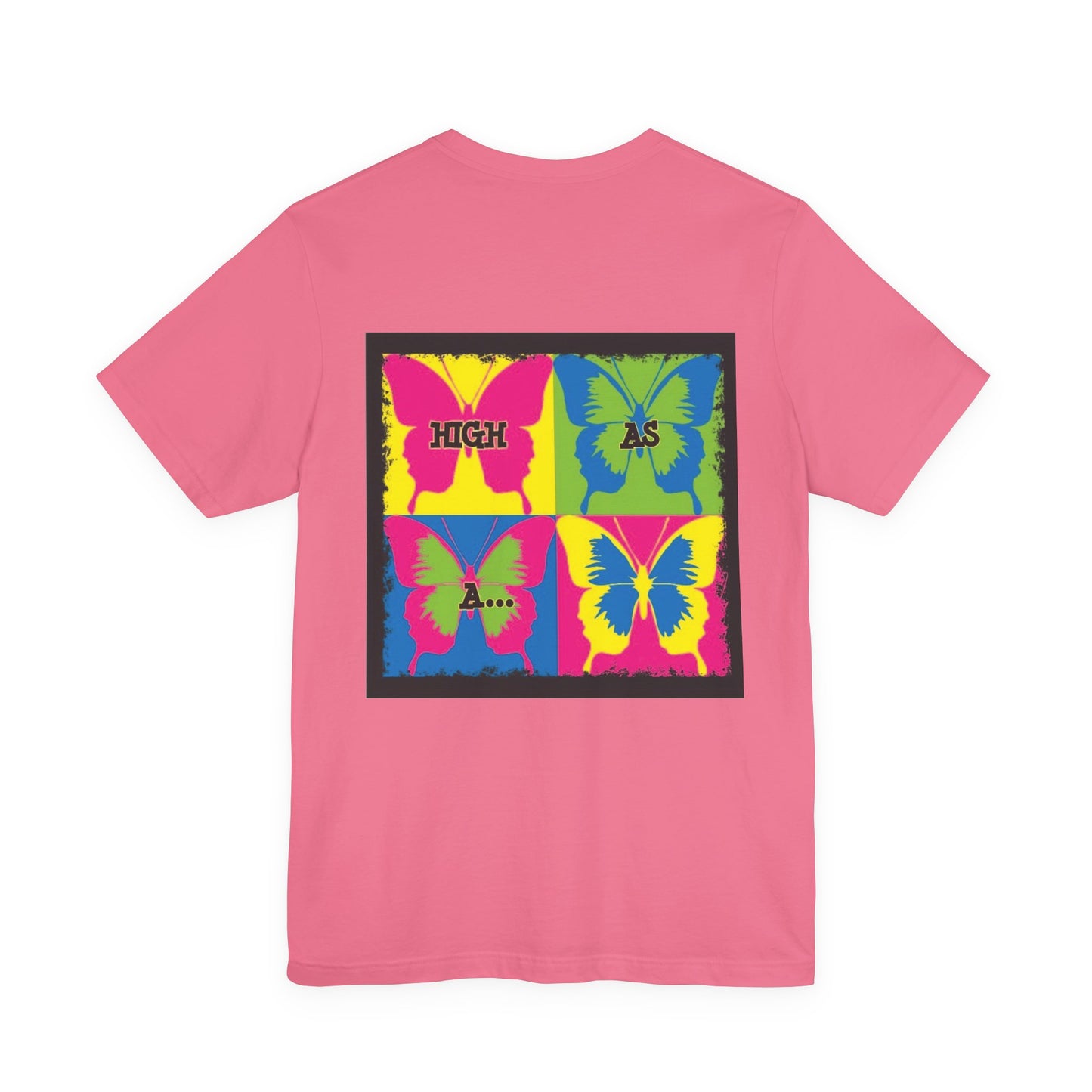Stoner Girl  Pop Art T-Shirt — "High As Butterflies" Graphic Tee