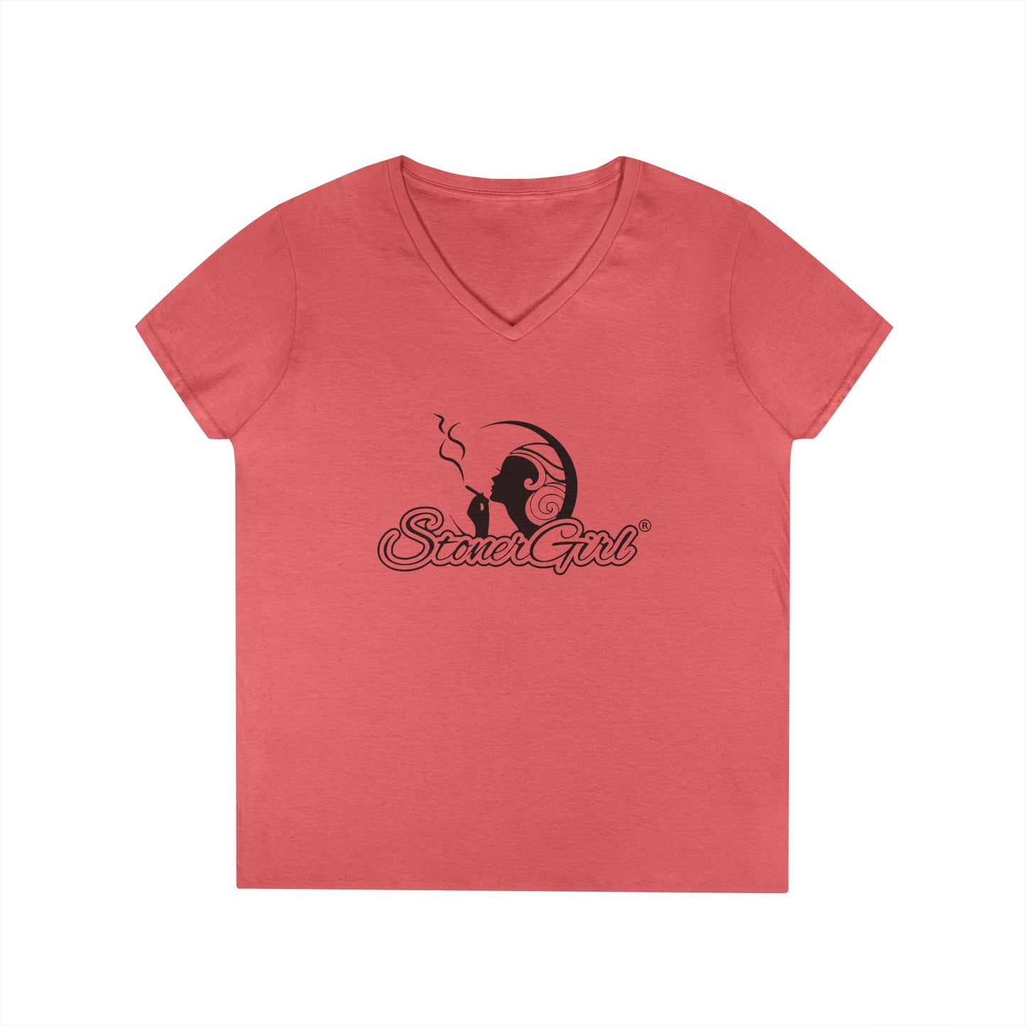 Stoner Girl V-Neck T-Shirt