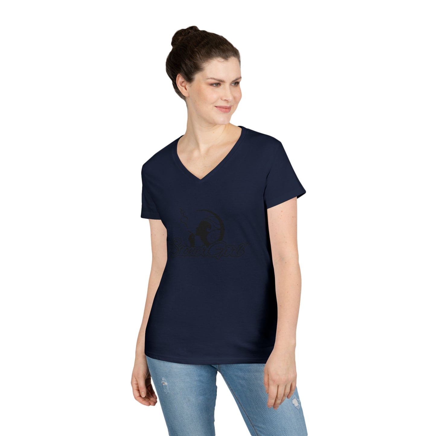 Stoner Girl V-Neck T-Shirt