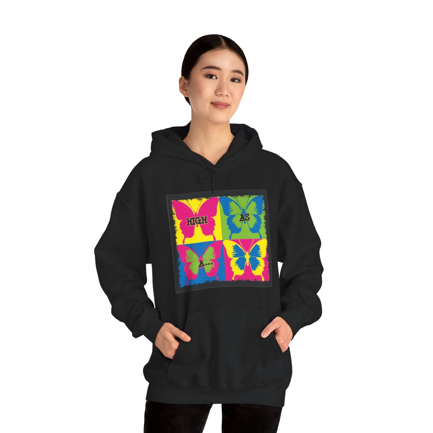 Classic Stoner Girl® High as a Butterfly Hooded Sweatshirt