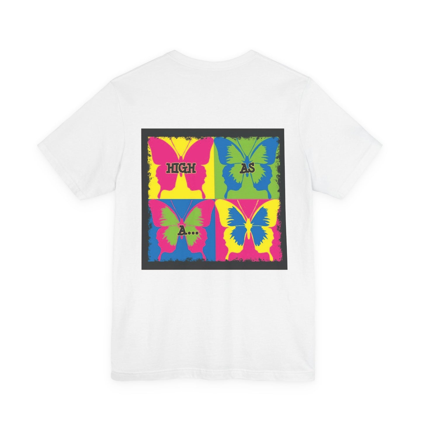 Stoner Girl  Pop Art T-Shirt — "High As Butterflies" Graphic Tee