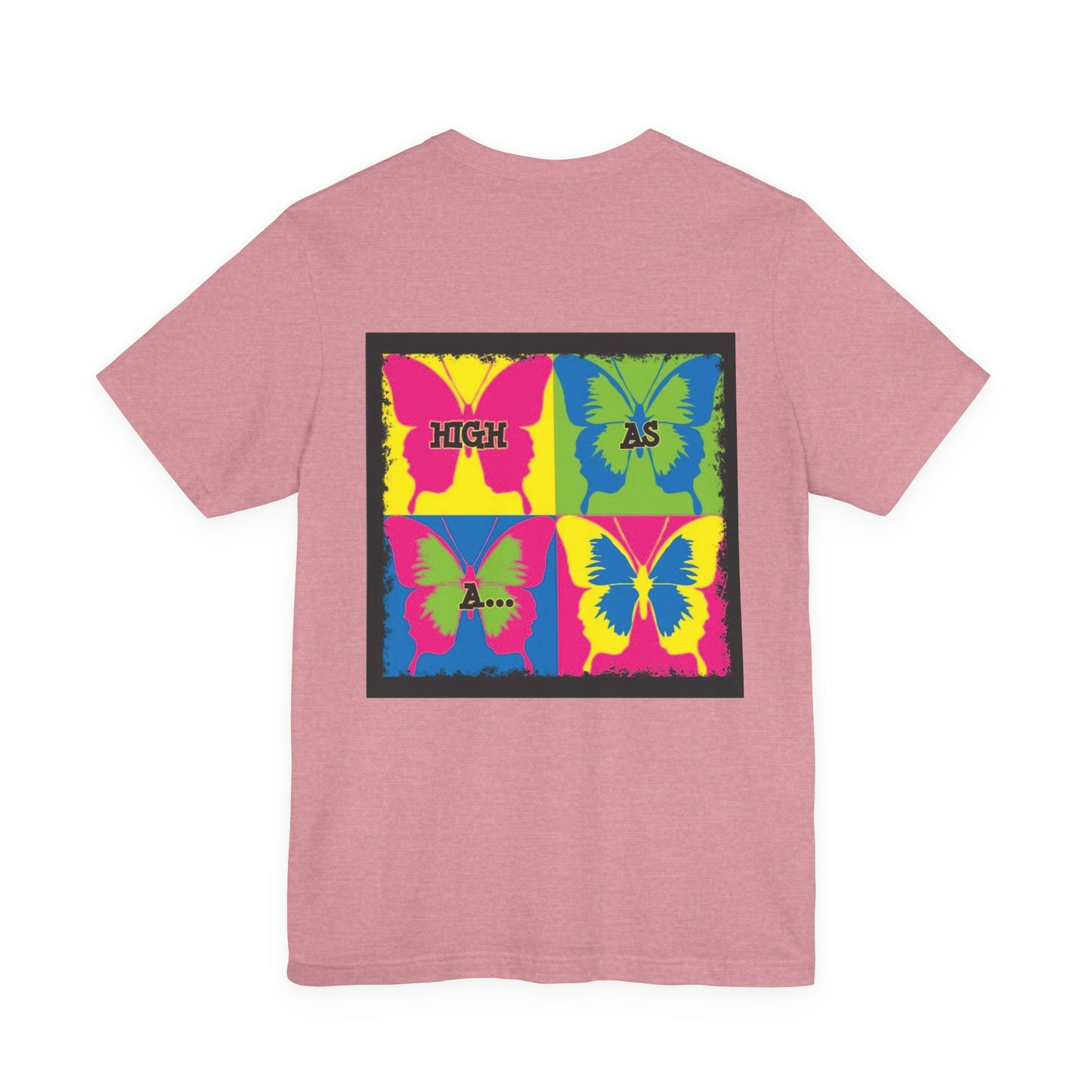 Stoner Girl  Pop Art T-Shirt — "High As Butterflies" Graphic Tee