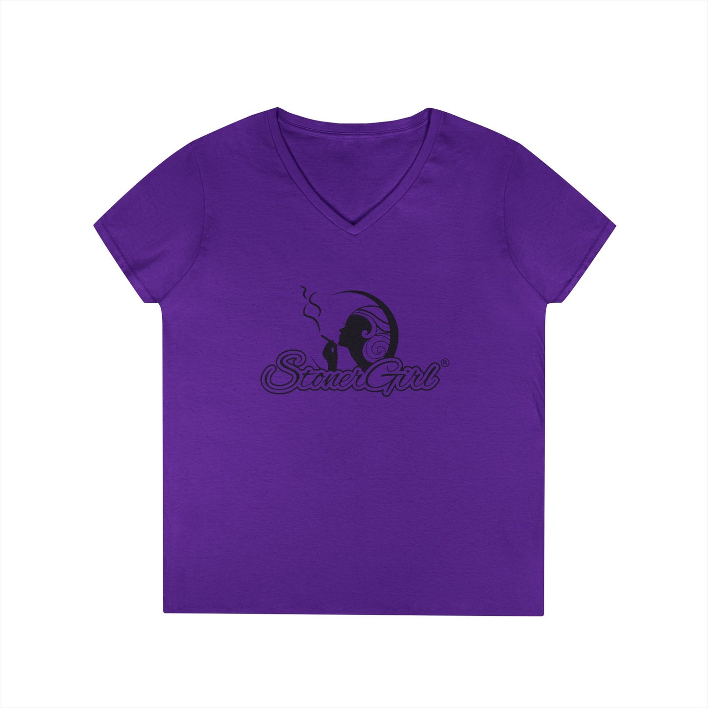 Stoner Girl V-Neck T-Shirt