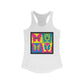 Authentic Stoner Girl® - A Colorful High as a Butterfly Racerback Tank for Women