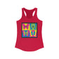 Authentic Stoner Girl® - A Colorful High as a Butterfly Racerback Tank for Women