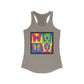 Authentic Stoner Girl® - A Colorful High as a Butterfly Racerback Tank for Women