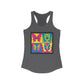 Authentic Stoner Girl® - A Colorful High as a Butterfly Racerback Tank for Women