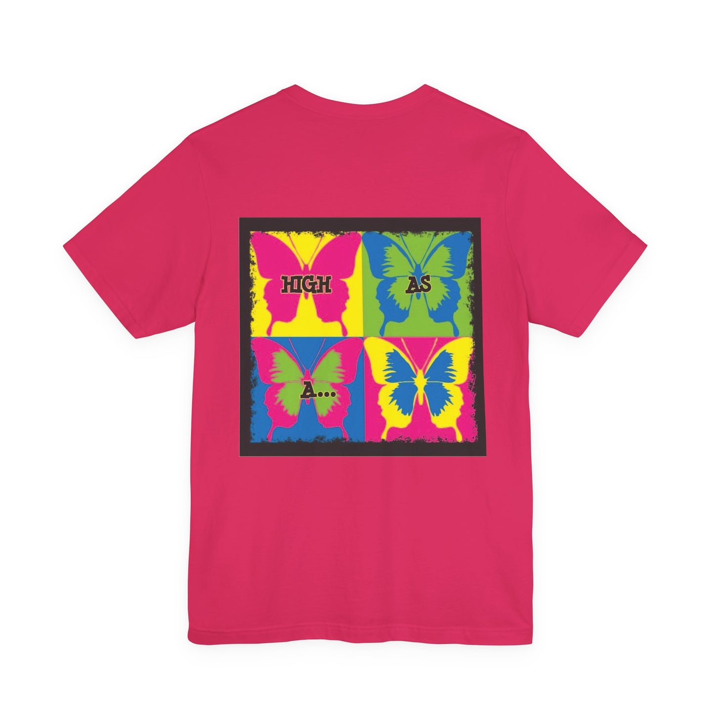 Stoner Girl  Pop Art T-Shirt — "High As Butterflies" Graphic Tee
