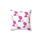 Classic Stoner® High as a Butterfly Pink Spun Polyester Square Pillow