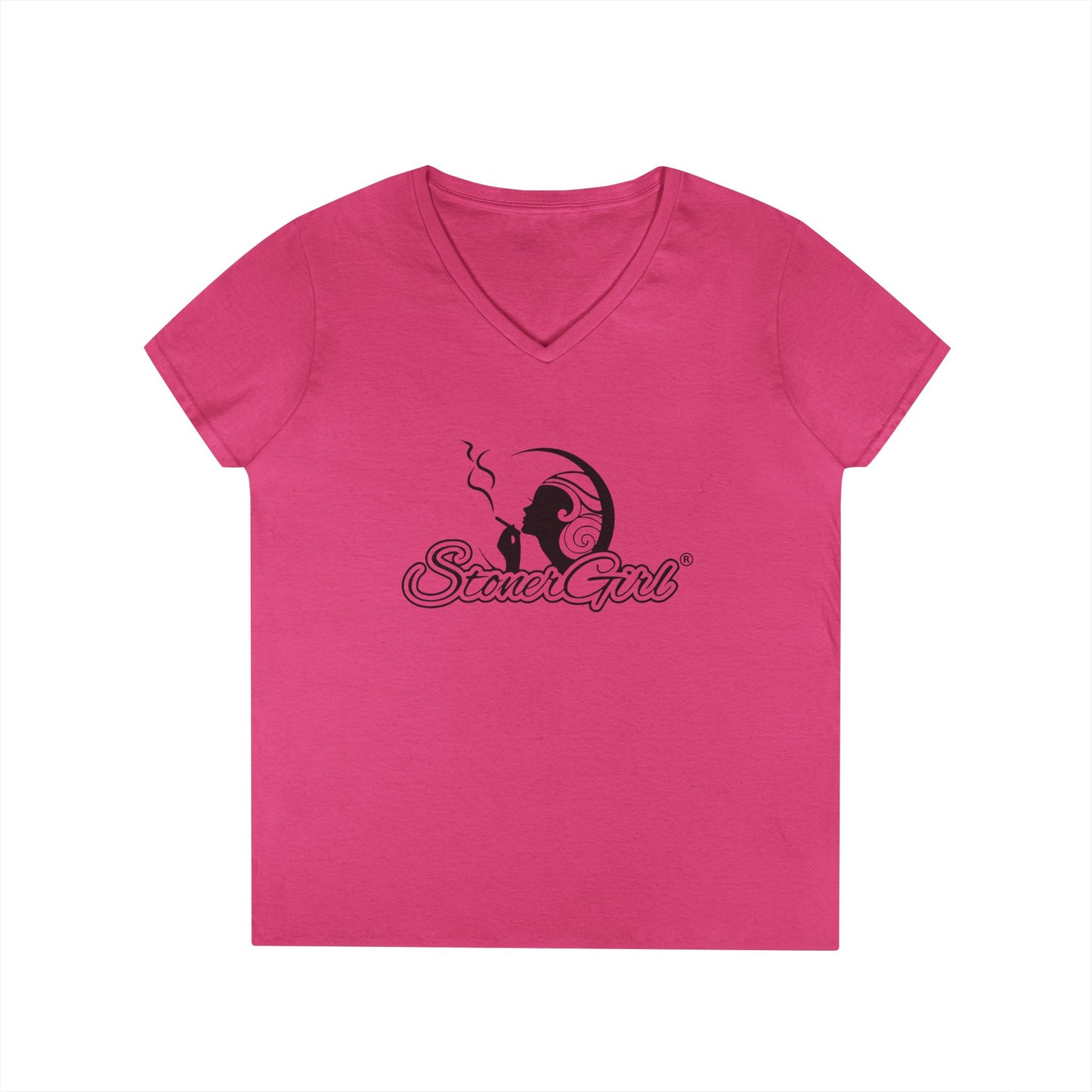 Stoner Girl V-Neck T-Shirt