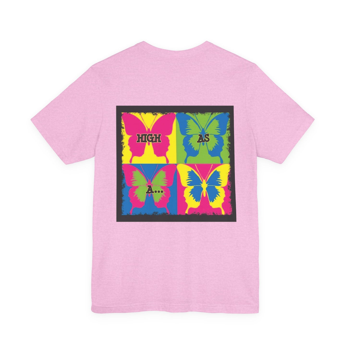 Stoner Girl  Pop Art T-Shirt — "High As Butterflies" Graphic Tee