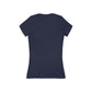 Chic Women's Deep V-Neck Tee, - Stoner Girl® Casual Top, Fashion Shirt, Everyday Wear, Summer Essentials, Gift for Her, Trendy Wardrobe Staple