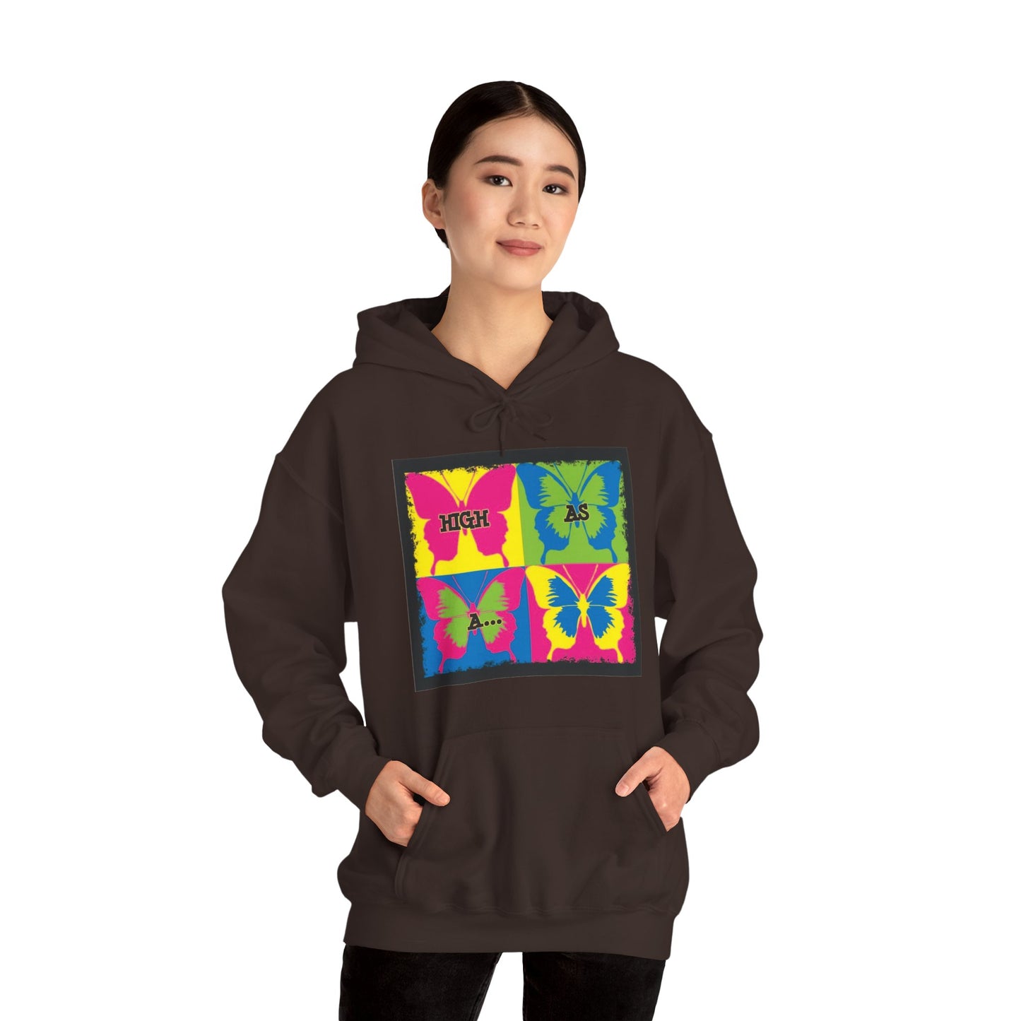 Classic Stoner Girl® High as a Butterfly Hooded Sweatshirt
