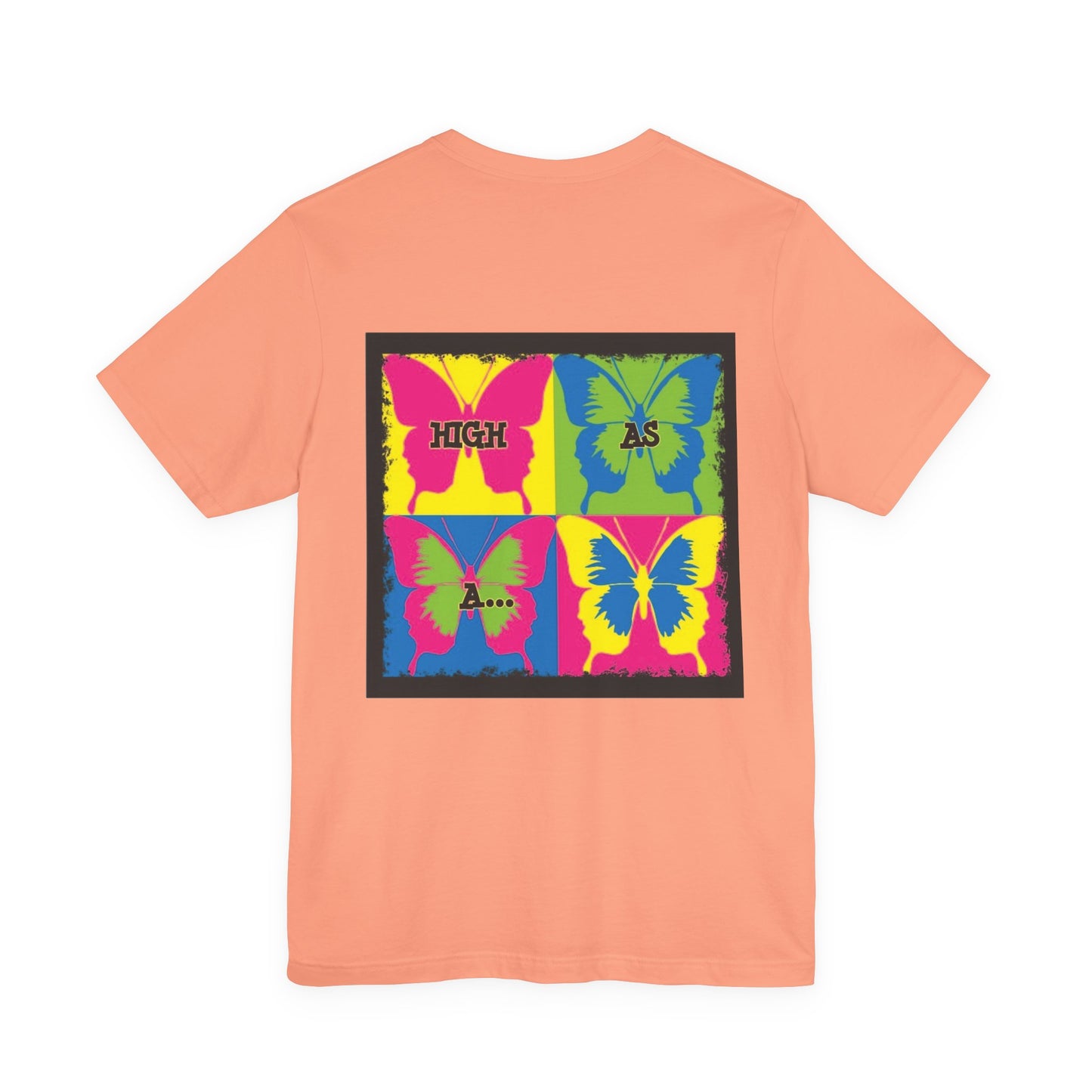 Stoner Girl  Pop Art T-Shirt — "High As Butterflies" Graphic Tee