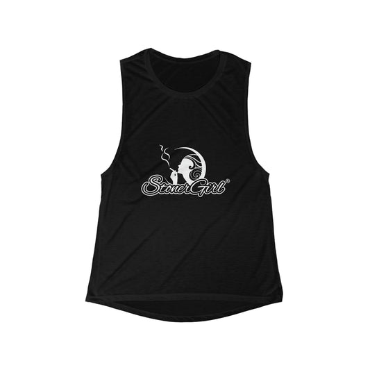 Stoner Girl Flowy Scoop Muscle Tank