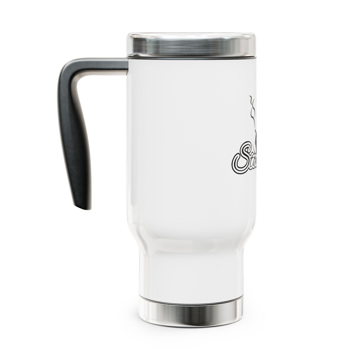 Stoner Girl® Stainless Steel Travel Mug with Handle, 14oz