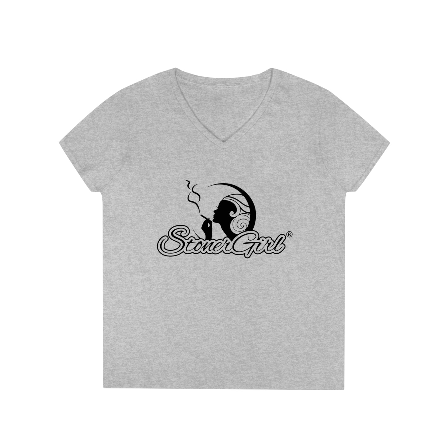 Stoner Girl V-Neck T-Shirt