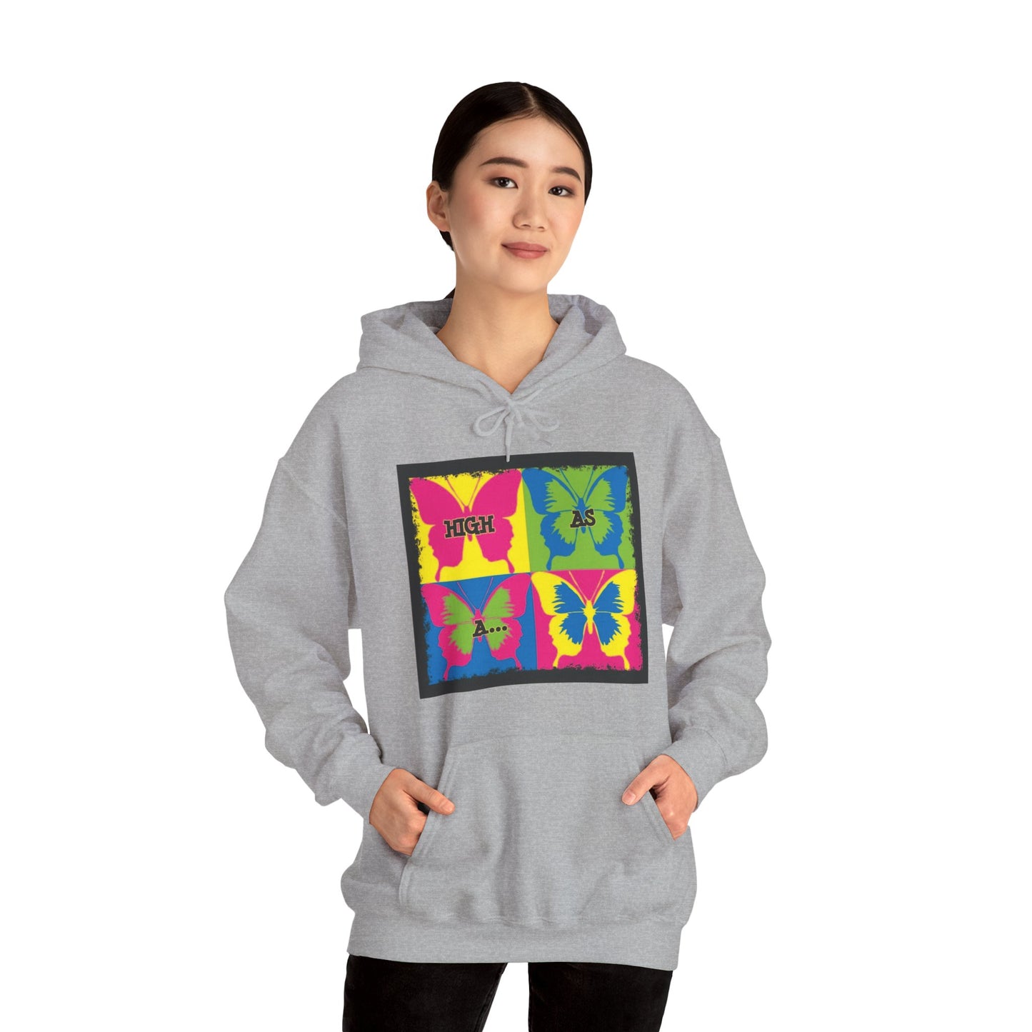 Classic Stoner Girl® High as a Butterfly Hooded Sweatshirt