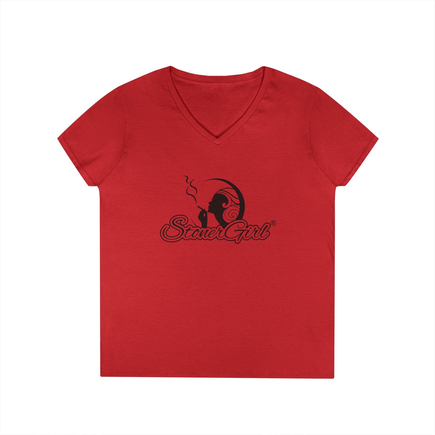 Stoner Girl V-Neck T-Shirt
