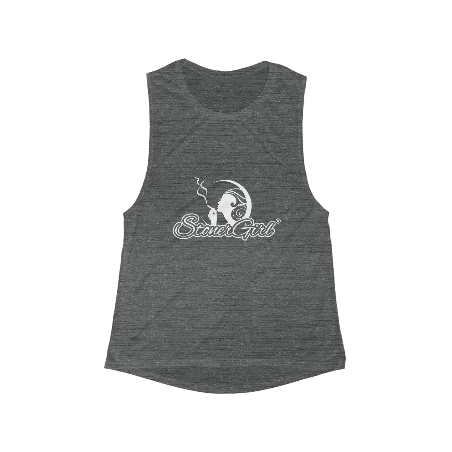 Stoner Girl Flowy Scoop Muscle Tank