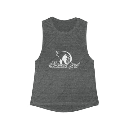 Stoner Girl Flowy Scoop Muscle Tank