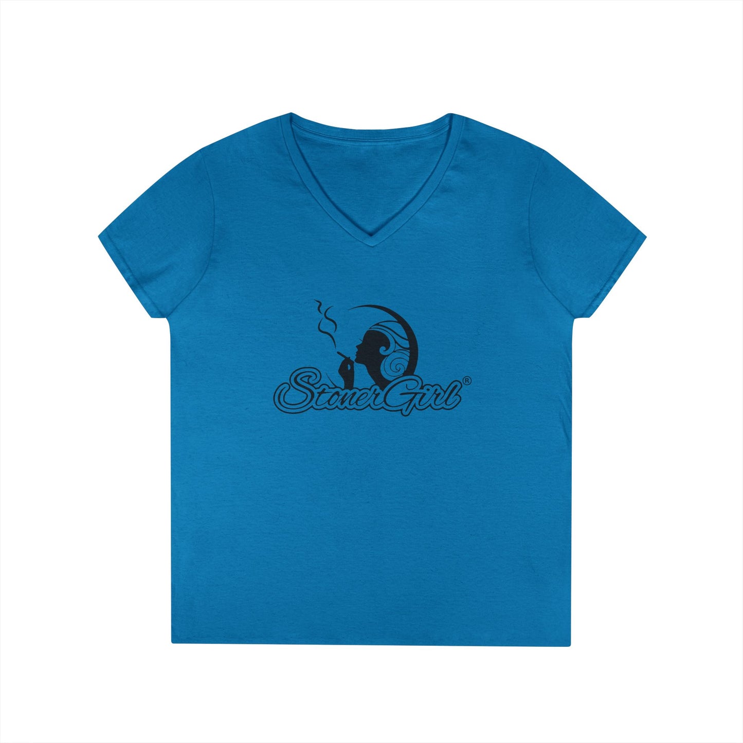 Stoner Girl V-Neck T-Shirt