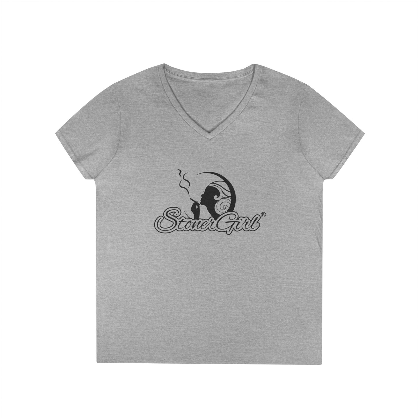 Stoner Girl V-Neck T-Shirt